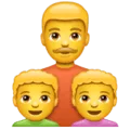 👨‍👦‍👦 Keluarga Laki Laki Anak Laki Laki Anak Laki Laki WhatsApp