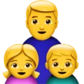 👨‍👧‍👦 Keluarga Laki Laki Anak Perempuan Anak Laki Laki Apple