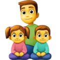 👨‍👧‍👦 Keluarga Laki Laki Anak Perempuan Anak Laki Laki Microsoft Facebook