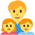 👨‍👧‍👦 Keluarga Laki Laki Anak Perempuan Anak Laki Laki Microsoft Twitter