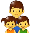 👨‍👧‍👦 Keluarga Laki Laki Anak Perempuan Anak Laki Laki Samsung