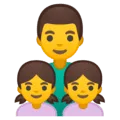 👨‍👧‍👧 Keluarga Laki Laki Anak Perempuan Anak Perempuan Google