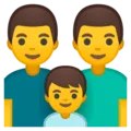 👨‍👨‍👦 Keluarga Pria Pria Anak Laki Laki Google