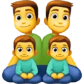 👨‍👨‍👦‍👦 Keluarga Pria Pria Anak Laki Laki Anak Laki Laki Facebook