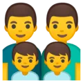 👨‍👨‍👦‍👦 Keluarga Pria Pria Anak Laki Laki Anak Laki Laki Google