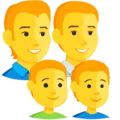 👨‍👨‍👦‍👦 Keluarga Pria Pria Anak Laki Laki Anak Laki Laki Messenger