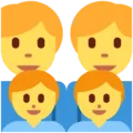 👨‍👨‍👦‍👦 Keluarga Pria Pria Anak Laki Laki Anak Laki Laki Twitter