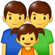 👨‍👨‍👧 Keluarga Pria Pria Anak Perempuan Samsung