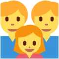 👨‍👨‍👧 Keluarga Pria Pria Anak Perempuan Twitter