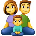 👨‍👩‍👦 Keluarga Pria Wanita Anak Laki Laki Facebook