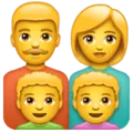 👨‍👩‍👦‍👦 Keluarga Laki Laki Perempuan Anak Laki Laki Anak Laki Laki WhatsApp
