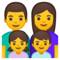 👨‍👩‍👧‍👦 Keluarga Laki Laki Perempuan Anak Perempuan Anak Laki Laki Google