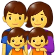 👨‍👩‍👧‍👧 Keluarga Laki Laki Perempuan Anak Perempuan Anak Perempuan Samsung