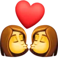 👩‍❤️‍💋‍👩 Cium Wanita Wanita Facebook