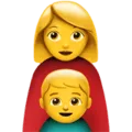 👩‍👦 Keluarga Perempuan Anak Laki Laki Apple