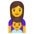 👩‍👦 Keluarga Perempuan Anak Laki Laki Google
