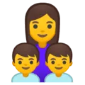 👩‍👦‍👦 Keluarga Perempuan Anak Laki Laki Anak Laki Laki Google