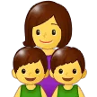 👩‍👦‍👦 Keluarga Perempuan Anak Laki Laki Anak Laki Laki Samsung