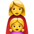 👩‍👧 Keluarga Perempuan Anak Perempuan Apple