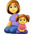 👩‍👧 Keluarga Perempuan Anak Perempuan Facebook