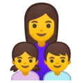 👩‍👧‍👦 Keluarga Perempuan Anak Perempuan Anak Laki Laki Google