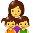 👩‍👧‍👦 Keluarga Perempuan Anak Perempuan Anak Laki Laki Samsung