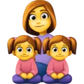 👩‍👧‍👧 Keluarga Perempuan Anak Perempuan Anak Perempuan Facebook