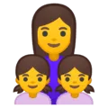 👩‍👧‍👧 Keluarga Perempuan Anak Perempuan Anak Perempuan Google