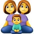 👩‍👩‍👦 Keluarga Perempuan Perempuan Anak Laki Laki Facebook