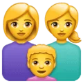 👩‍👩‍👦 Keluarga Perempuan Perempuan Anak Laki Laki WhatsApp
