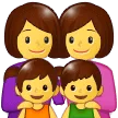 👩‍👩‍👧‍👦 Keluarga Perempuan Perempuan Anak Perempuan Anak Laki Laki Samsung