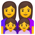 👩‍👩‍👧‍👧 Keluarga Perempuan Perempuan Anak Perempuan Anak Perempuan Google