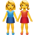 👭 Perempuan Berpegangan Tangan Apple
