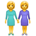 👭 Perempuan Berpegangan Tangan WhatsApp
