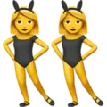 👯 Orang Orang dengan Telinga Kelinci Apple