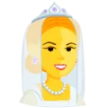 👰 Pengantin Wanita dengan Tudung Pengantin Messenger
