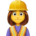 👷‍♀️ Pekerja Konstruksi Wanita Facebook