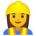 👷‍♀️ Pekerja Konstruksi Wanita Google