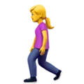 🚶‍♀️ Perempuan Berjalan Kaki Apple