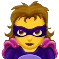 🦹‍♀️ Perempuan Musuh Pahlawan Super Emojipedia
