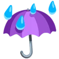 ☔ Payung dengan Tetesan Hujan Messenger