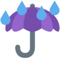 ☔ Payung dengan Tetesan Hujan Twitter