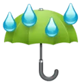 ☔ Payung dengan Tetesan Hujan WhatsApp