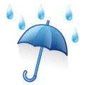 ☔ Payung dengan Tetesan Hujan
