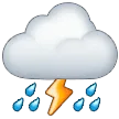 ⛈️ Awan dengan Petir dan Hujan Samsung