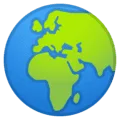 🌍 Globe Menampilkan Eropa Afrika Google