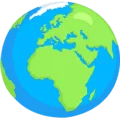 🌍 Globe Menampilkan Eropa Afrika Messenger
