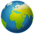 🌍 Globe Menampilkan Eropa Afrika WhatsApp