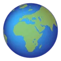 🌍 Globe Menampilkan Eropa Afrika