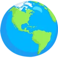 🌎 Globe Menampilkan Amerika Messenger